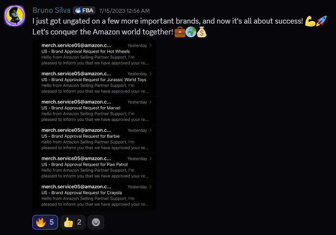 Bruno Silva - Ungated in 6 major brands