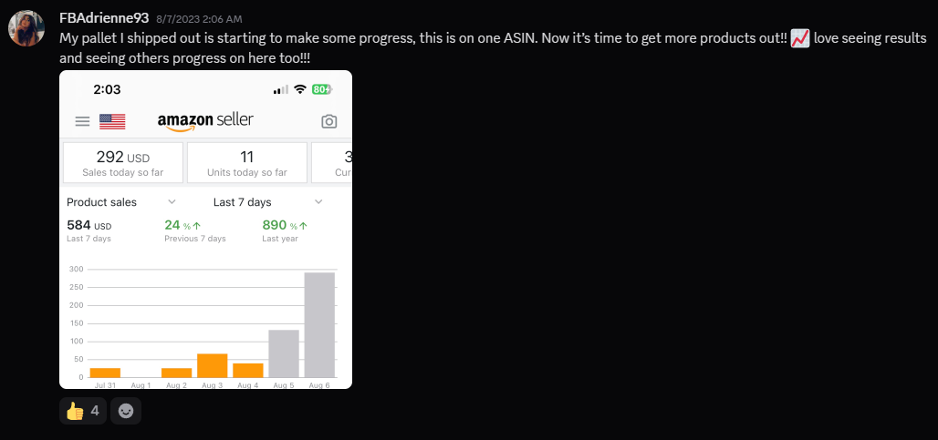 FBAdrienne93 - 890% YoY growth