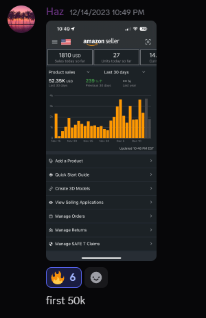 Haz - First $50K month