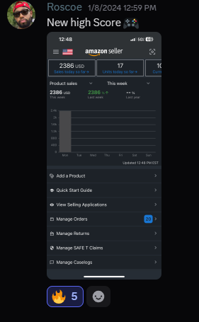 Roscoe - $2,386 daily sales
