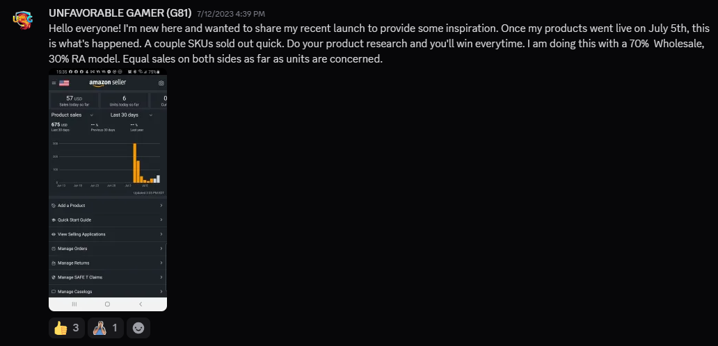 Unfavorable Gamer - SKUs sold out quick